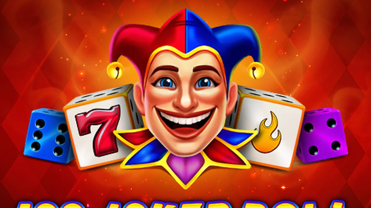 Tampilan layar permainan slot 100 Joker Roll dengan elemen klasik